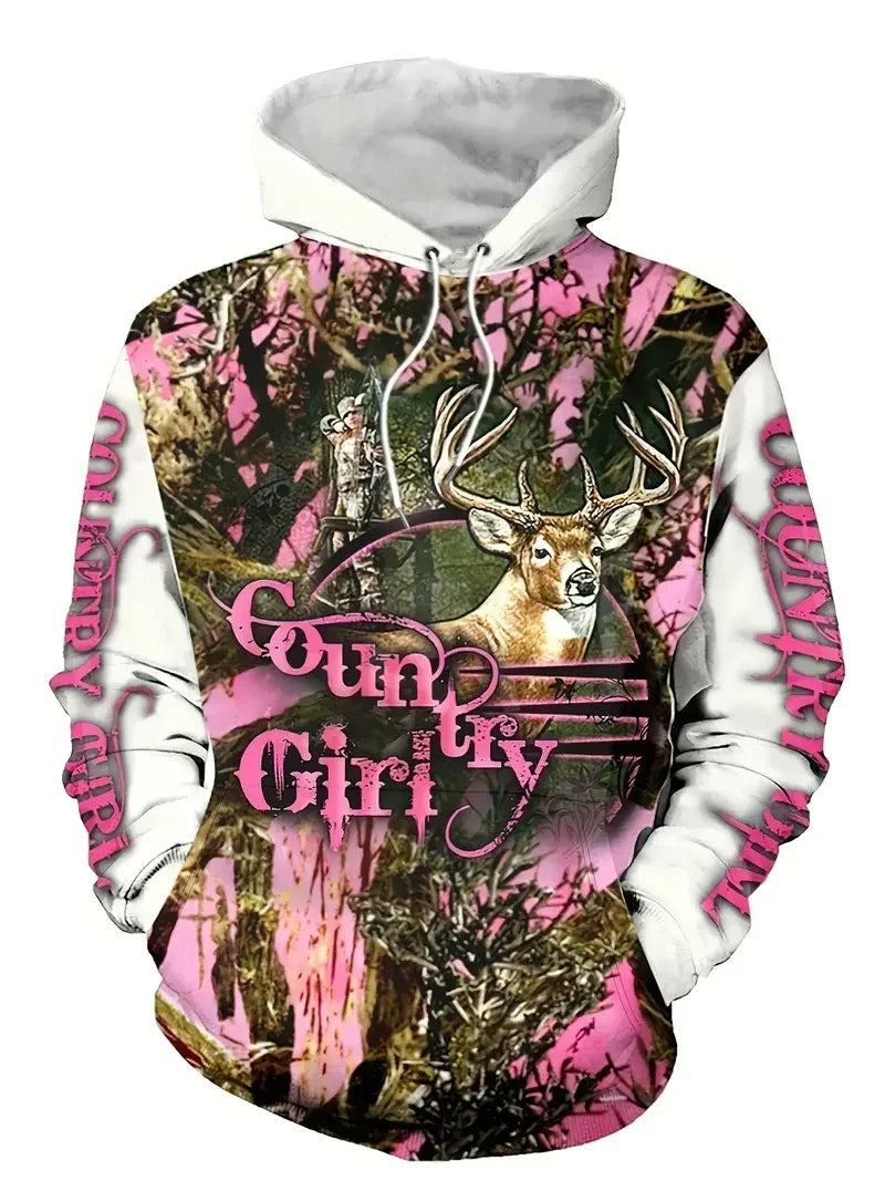 Country-Girl Pink Hoodie