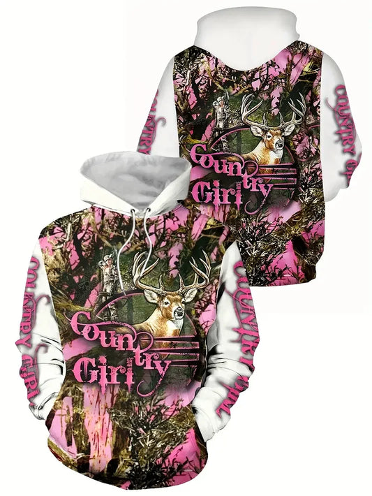 Country-Girl Pink Hoodie