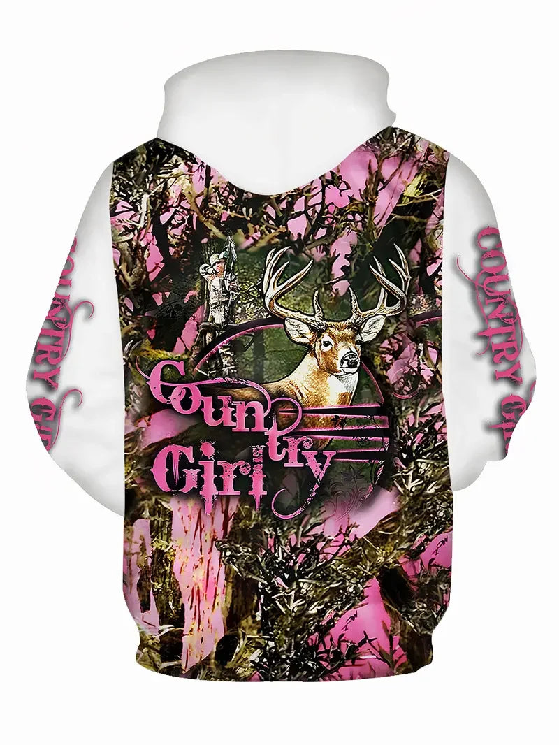 Country-Girl Pink Hoodie